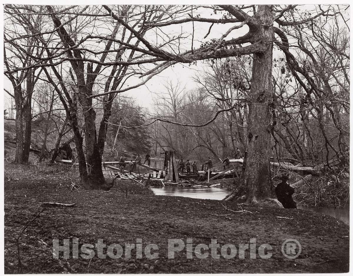 Photo Print : Timothy H. O'sullivan - Bull Run. Blackburn's Ford 3 : Vintage Wall Art