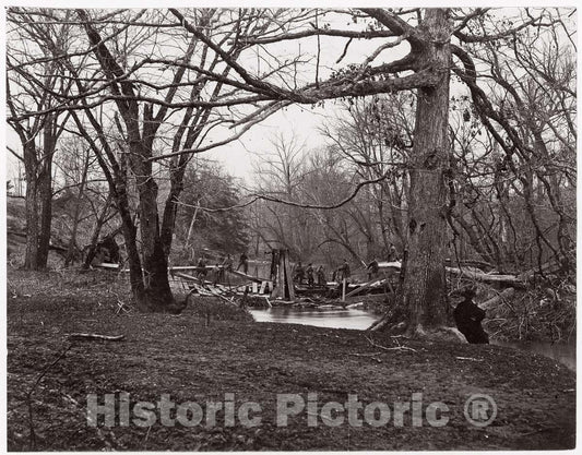 Photo Print : Timothy H. O'sullivan - Bull Run. Blackburn's Ford 3 : Vintage Wall Art