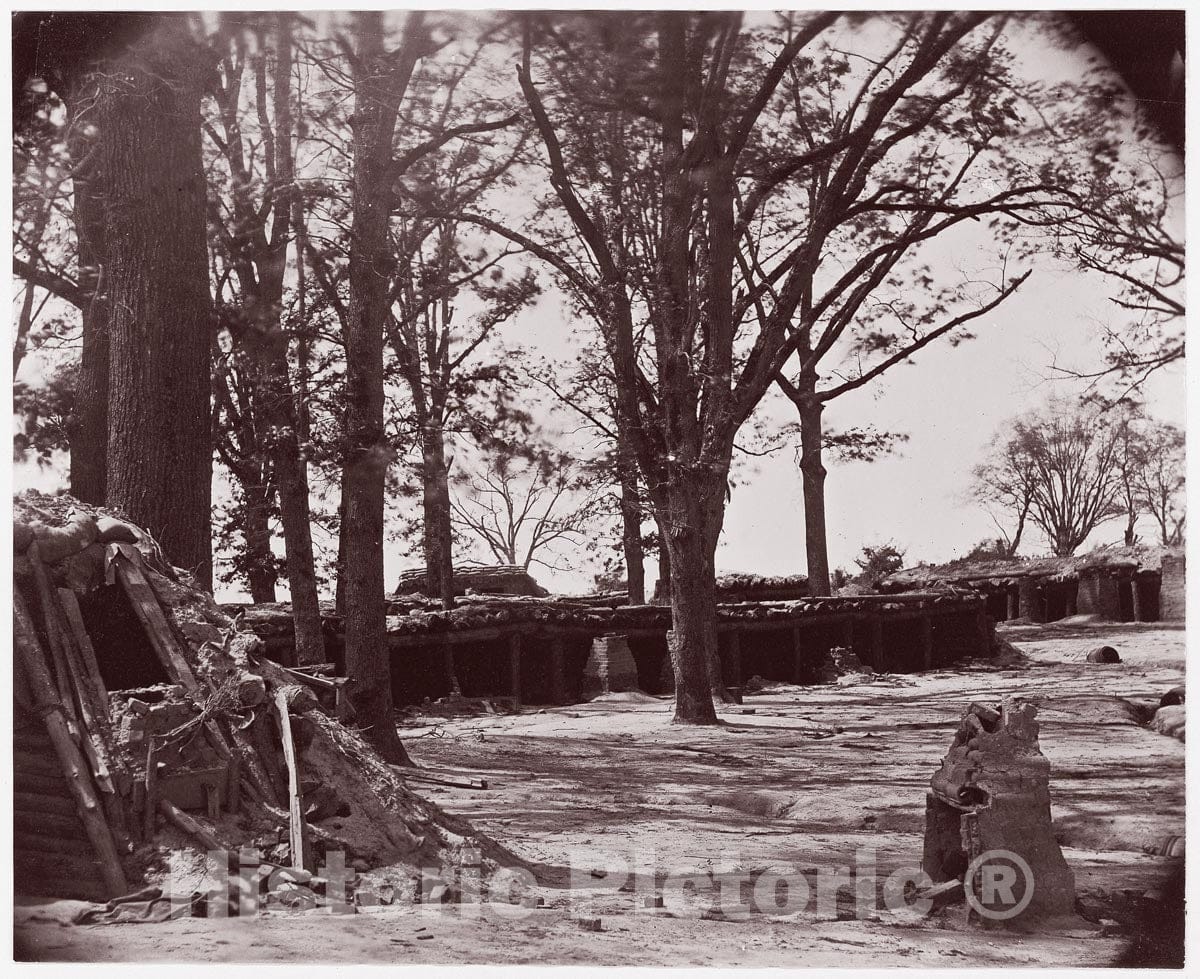 Photo Print : Timothy H. O'sullivan - Interior of Fort Steadman, Front of Petersburg : Vintage Wall Art