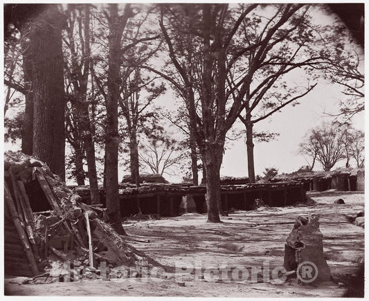 Photo Print : Timothy H. O'sullivan - Interior of Fort Steadman, Front of Petersburg : Vintage Wall Art