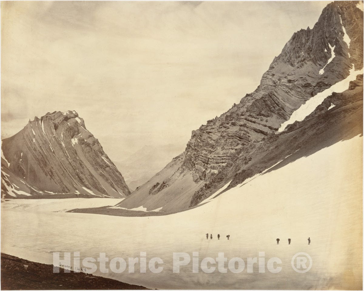 Photo Print : Samuel Bourne - The Manirung Pass 2 : Vintage Wall Art