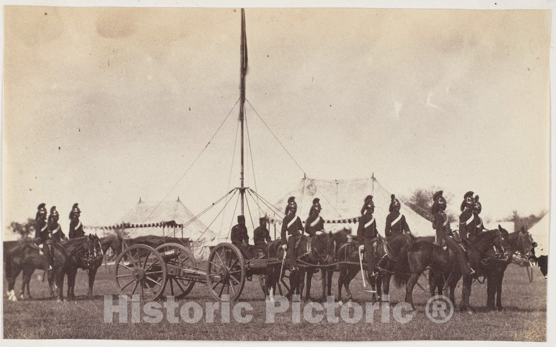 Photo Print : Bengal Horse Artillery,1860 : Vintage Wall Art
