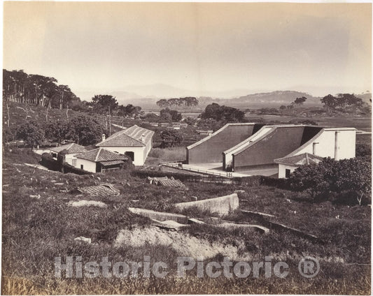 Photo Print : Possibly by Lai Fong - Bowling Alley and Raquet Court, Foochow : Vintage Wall Art