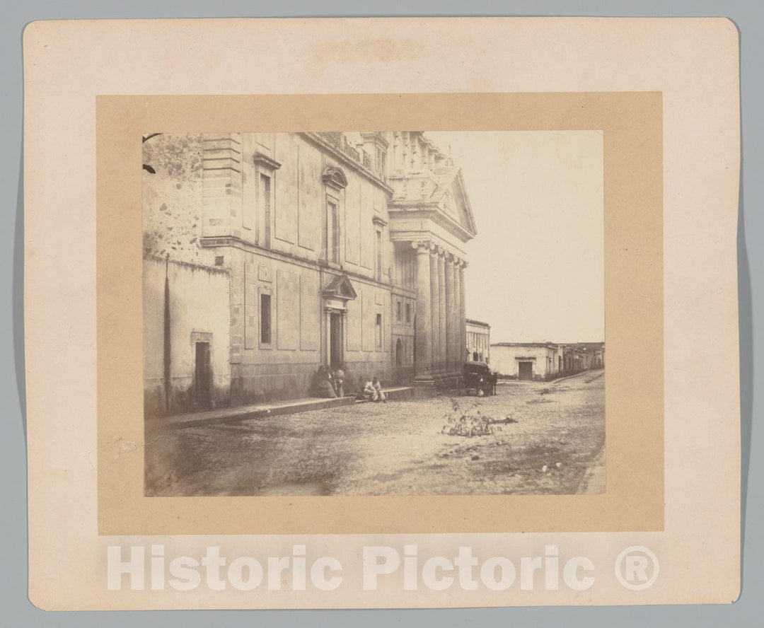 Photo Print : François Aubert - Convent in La Cruz : Vintage Wall Art