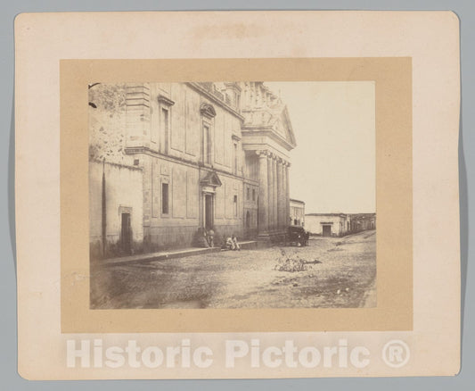 Photo Print : François Aubert - Convent in La Cruz : Vintage Wall Art