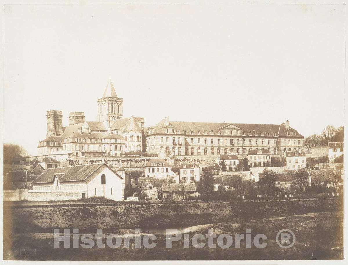 Photo Print : Edmond Bacot - Abbaye aux Dames et Hospice, Caen : Vintage Wall Art