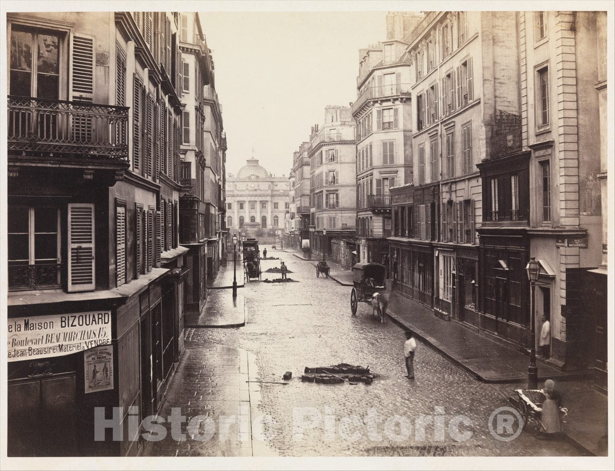Photo Print : Charles Marville - Rue de Constantine : Vintage Wall Art
