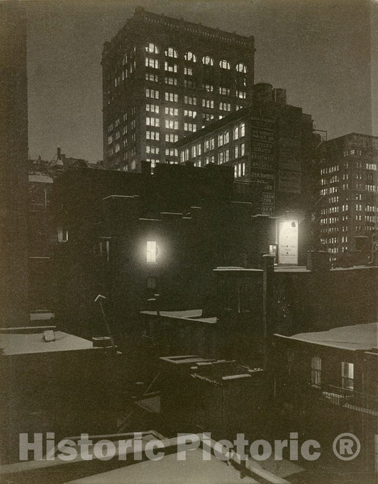 Photo Print : Alfred Stieglitz - from The Back Window – 291 : Vintage Wall Art