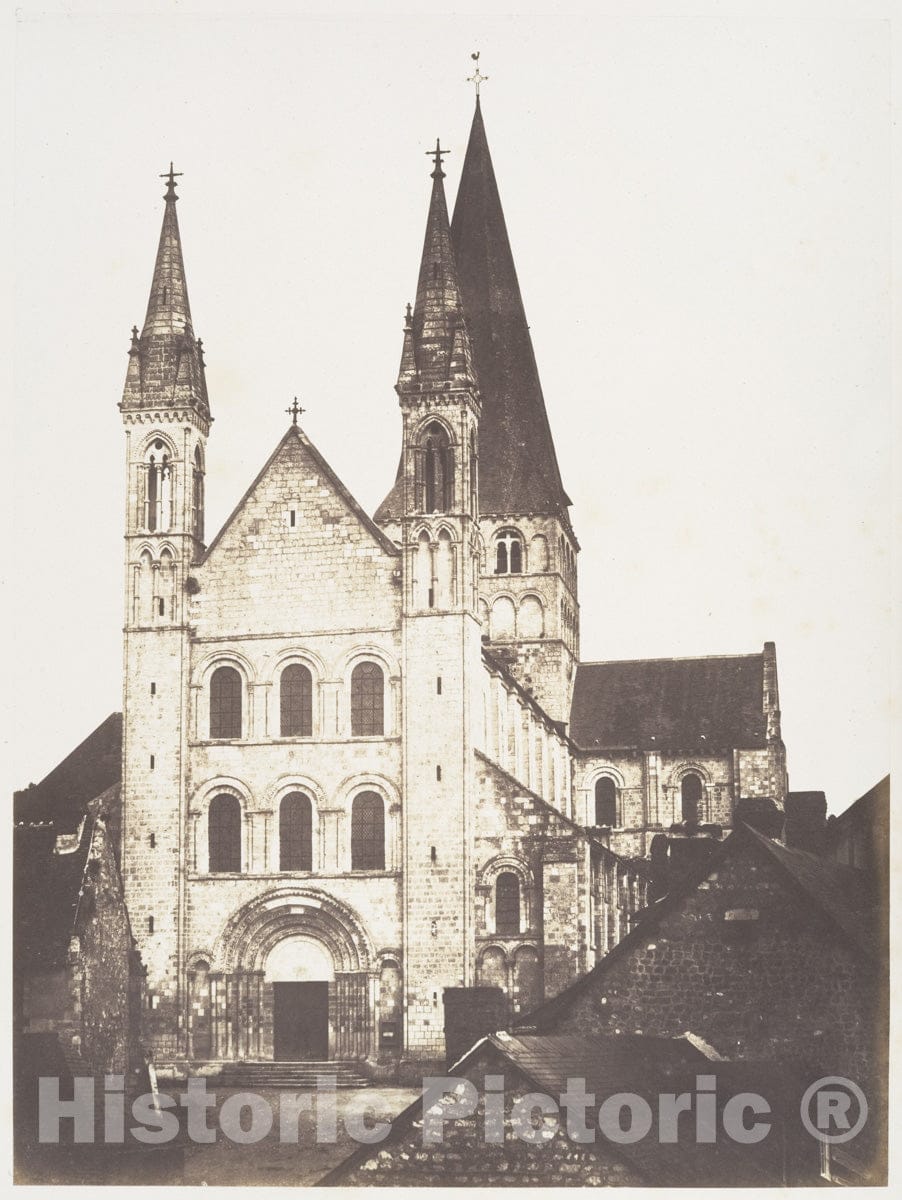 Photo Print : Edmond Bacot - Saint-Georges de Boscherville, près Rouen : Vintage Wall Art