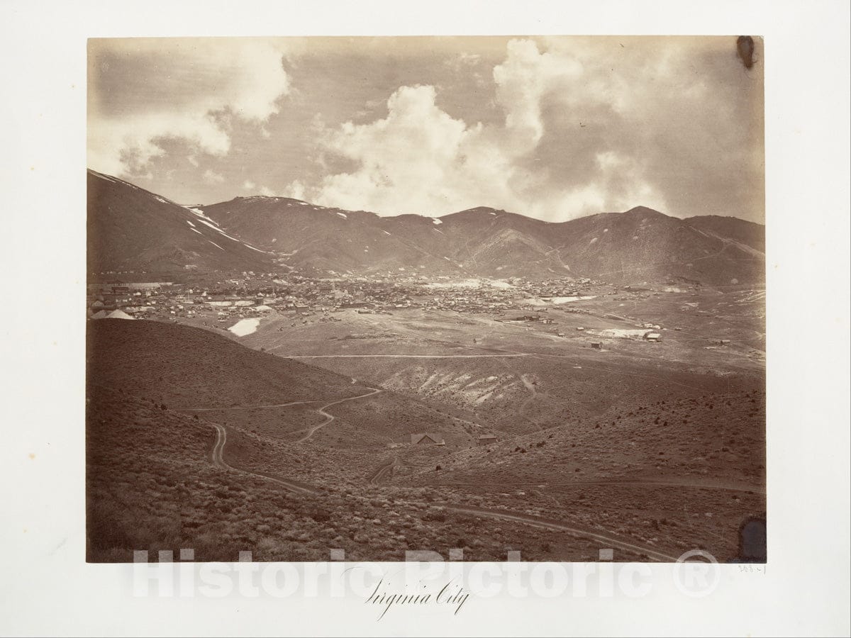 Photo Print : Carleton E. Watkins - Virginia City 1 : Vintage Wall Art