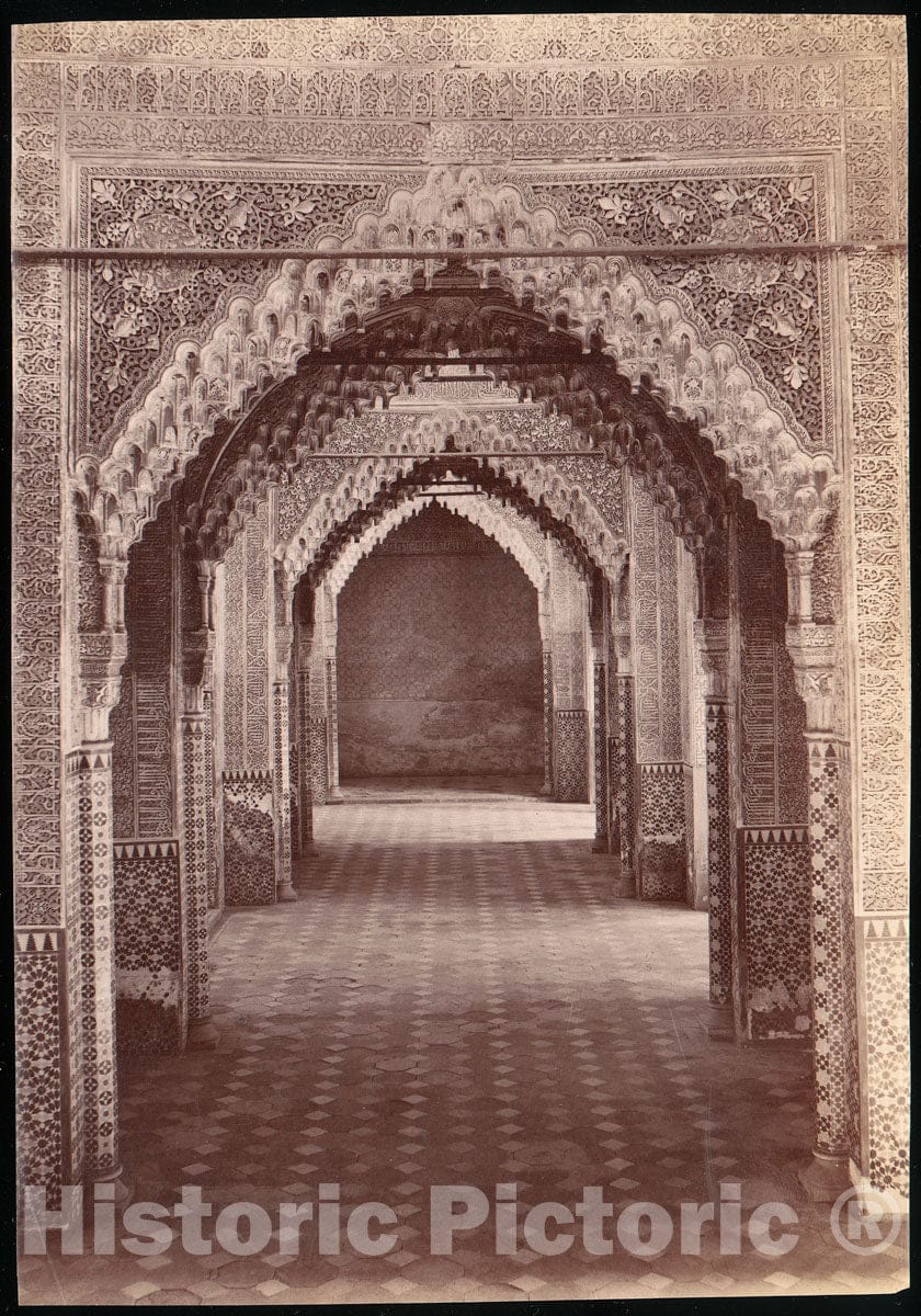 Photo Print : Hall of Justice, Alhambra, Granada : Vintage Wall Art