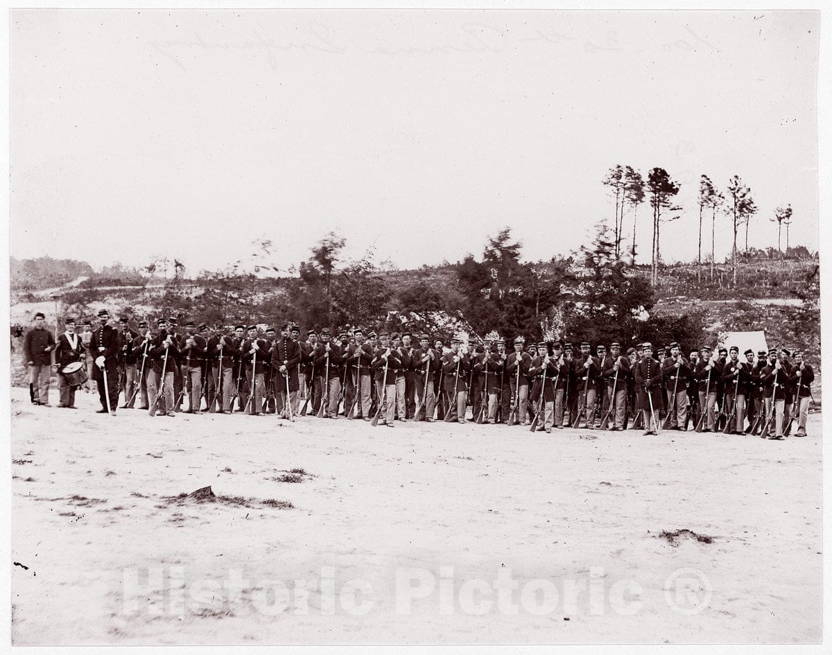 Photo Print : Formerly Mathew B. Brady - 30th Pennsylvania Infantry 2 : Vintage Wall Art