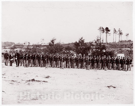 Photo Print : Formerly Mathew B. Brady - 30th Pennsylvania Infantry 2 : Vintage Wall Art