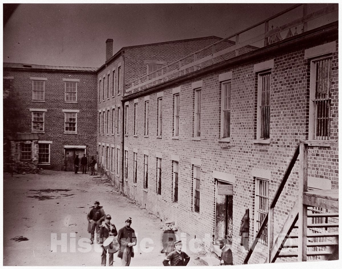 Photo Print : Alexander Gardner - Castle Thunder, ex-Tobacco Factory, Petersburg : Vintage Wall Art