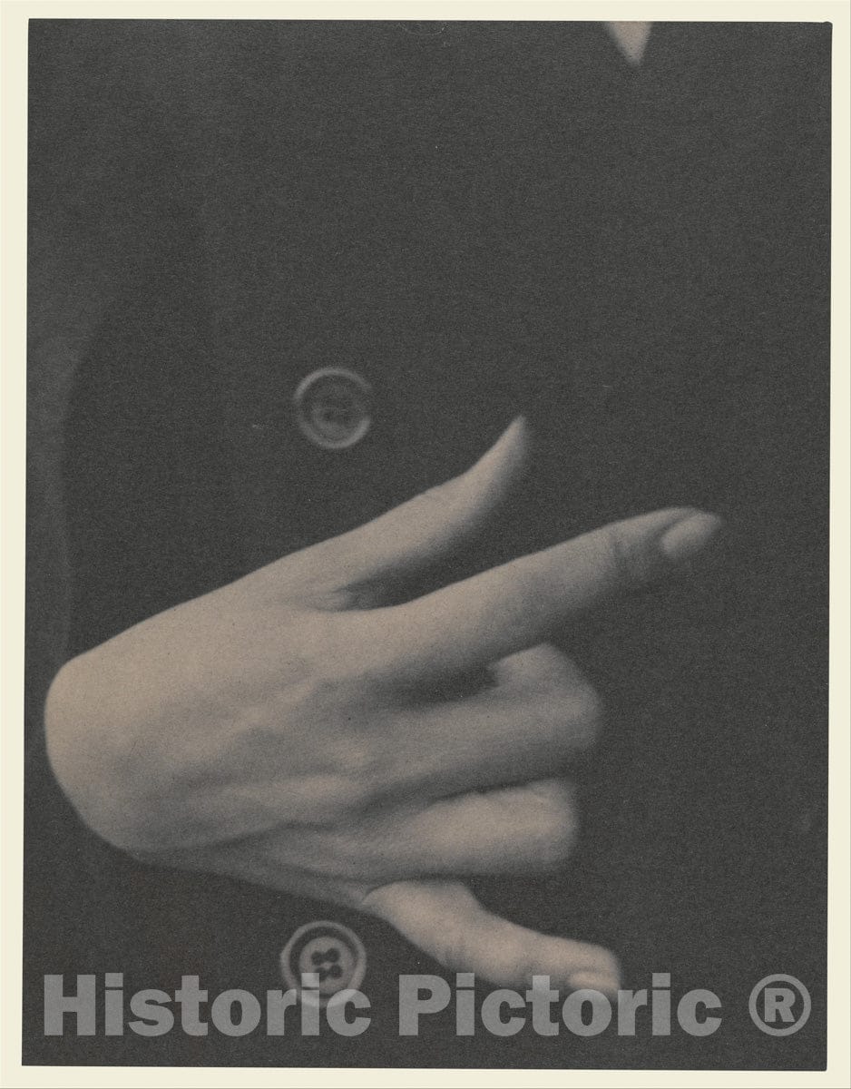 Photo Print : Alfred Stieglitz - Georgia O'Keeffe—Hand : Vintage Wall Art