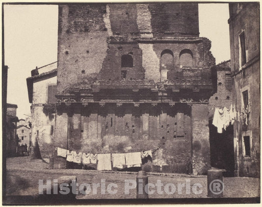 Photo Print : Casa di Rienzi, Rome : Vintage Wall Art