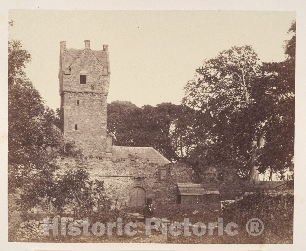Photo Print : John Sturrock - The Castle of The Mains, Forfarshire : Vintage Wall Art