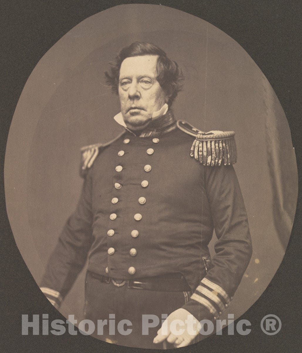 Photo Print : Mathew B. Brady - Commodore Matthew Calbraith Perry : Vintage Wall Art