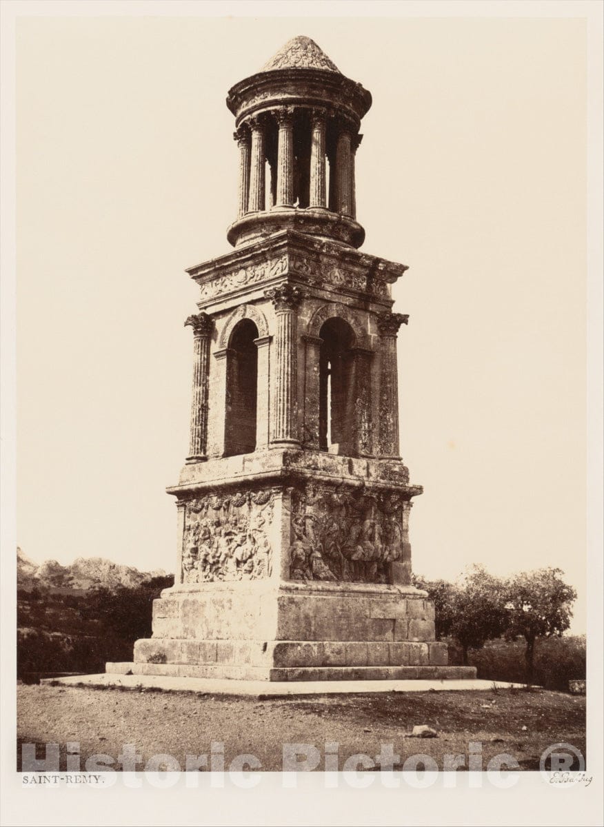 Photo Print : Édouard Baldus - Saint-Rémy 1 : Vintage Wall Art