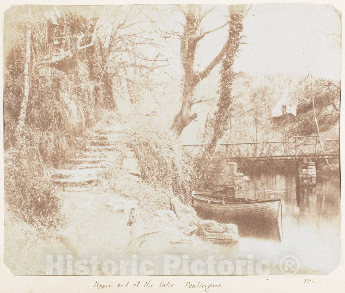 Photo Print : John Dillwyn Llewelyn - Upper End of The Lake Penllergare : Vintage Wall Art