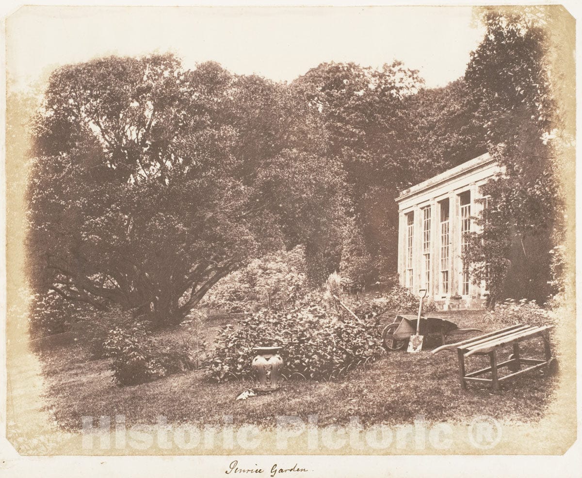 Photo Print : John Dillwyn Llewelyn - Penrice Garden : Vintage Wall Art