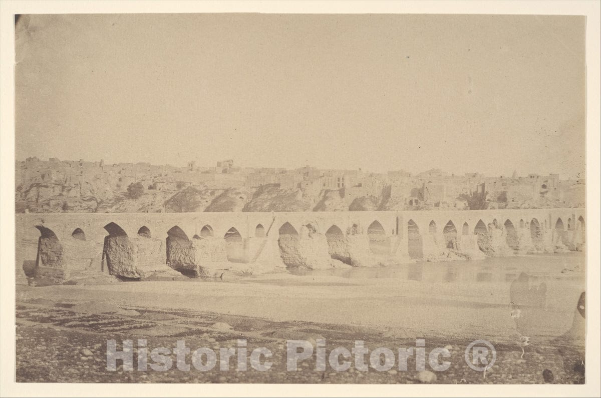 Photo Print : Possibly by Luigi Pesce - The Bridge at Dizfoul : Vintage Wall Art