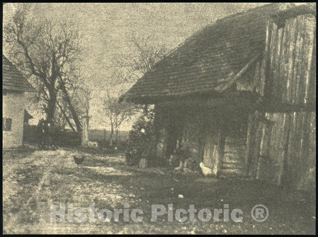 Photo Print : Frank Eugene - Farmyard : Vintage Wall Art