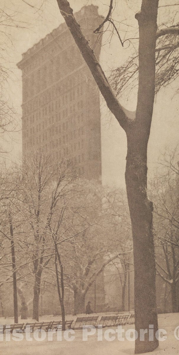 Photo Print : Alfred Stieglitz - The Flatiron : Vintage Wall Art