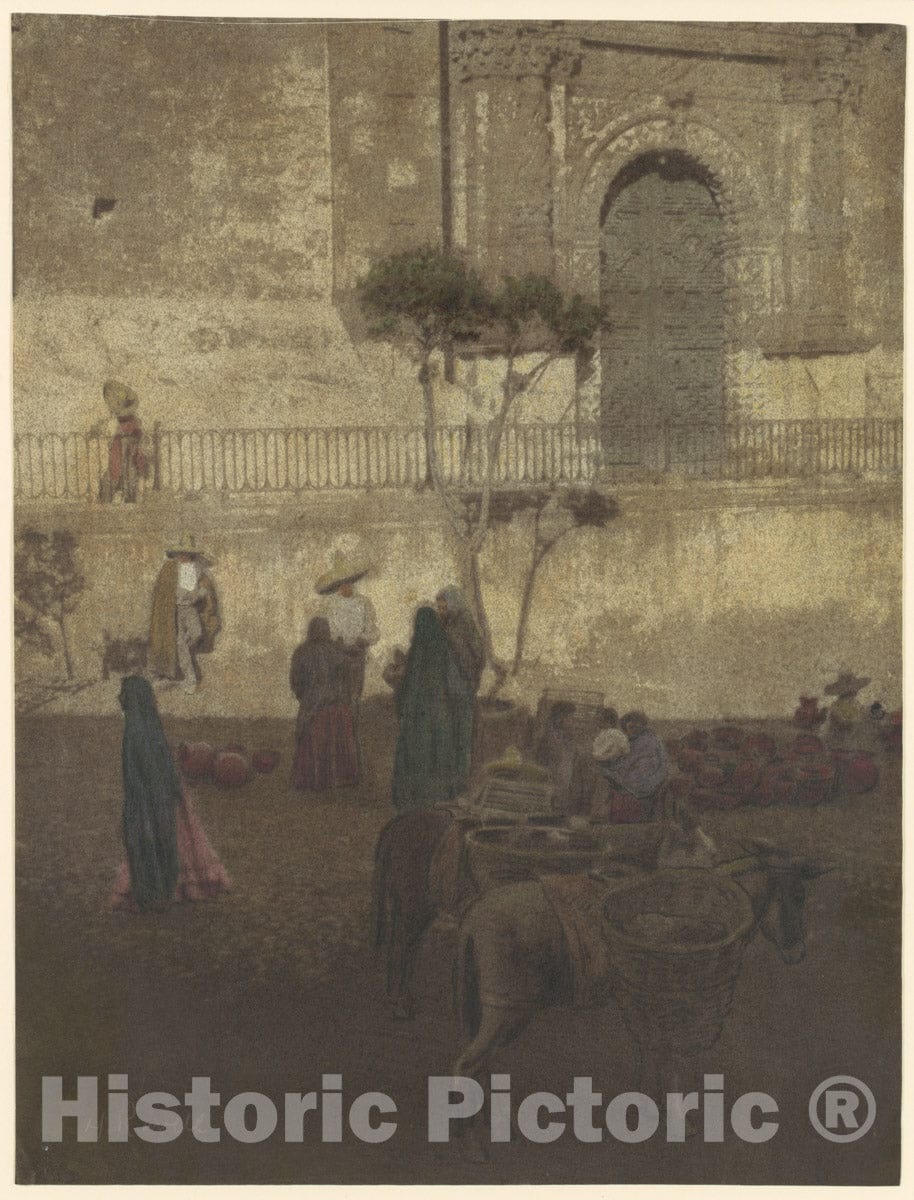 Photo Print : Henry Ravell - Pottery Sellers by The Church Door : Vintage Wall Art