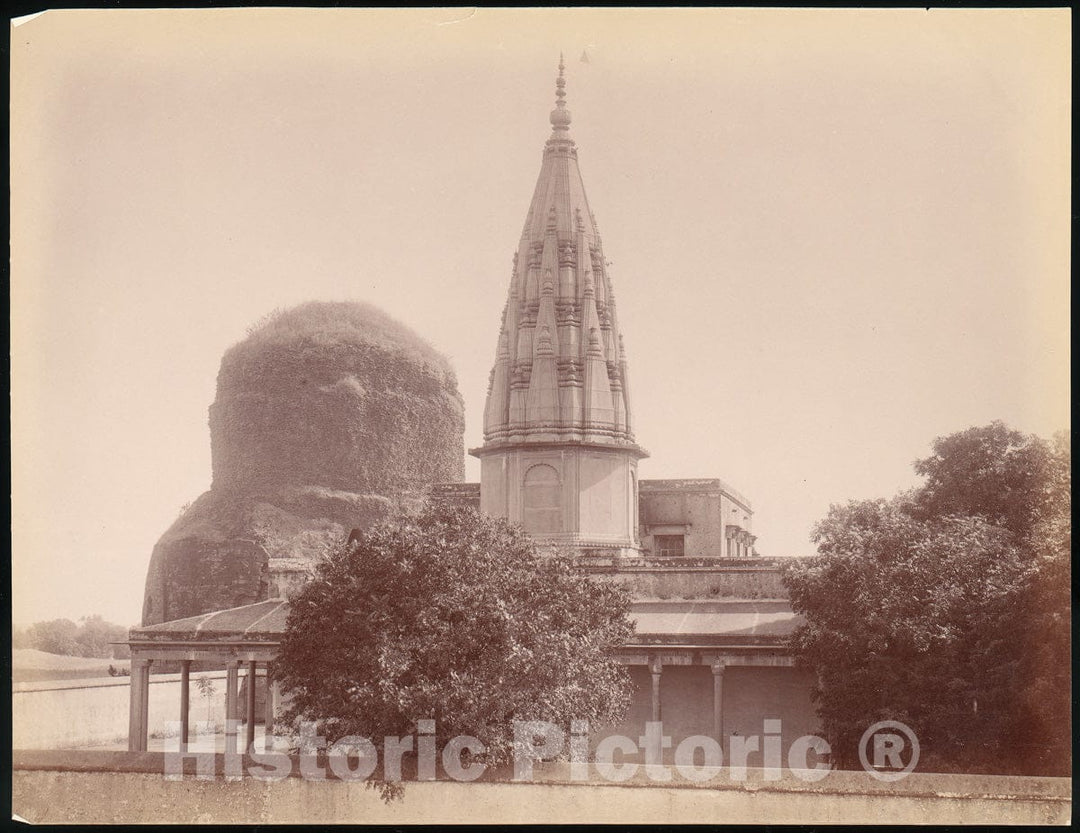 Photo Print : Buddhist Temple, Agra : Vintage Wall Art
