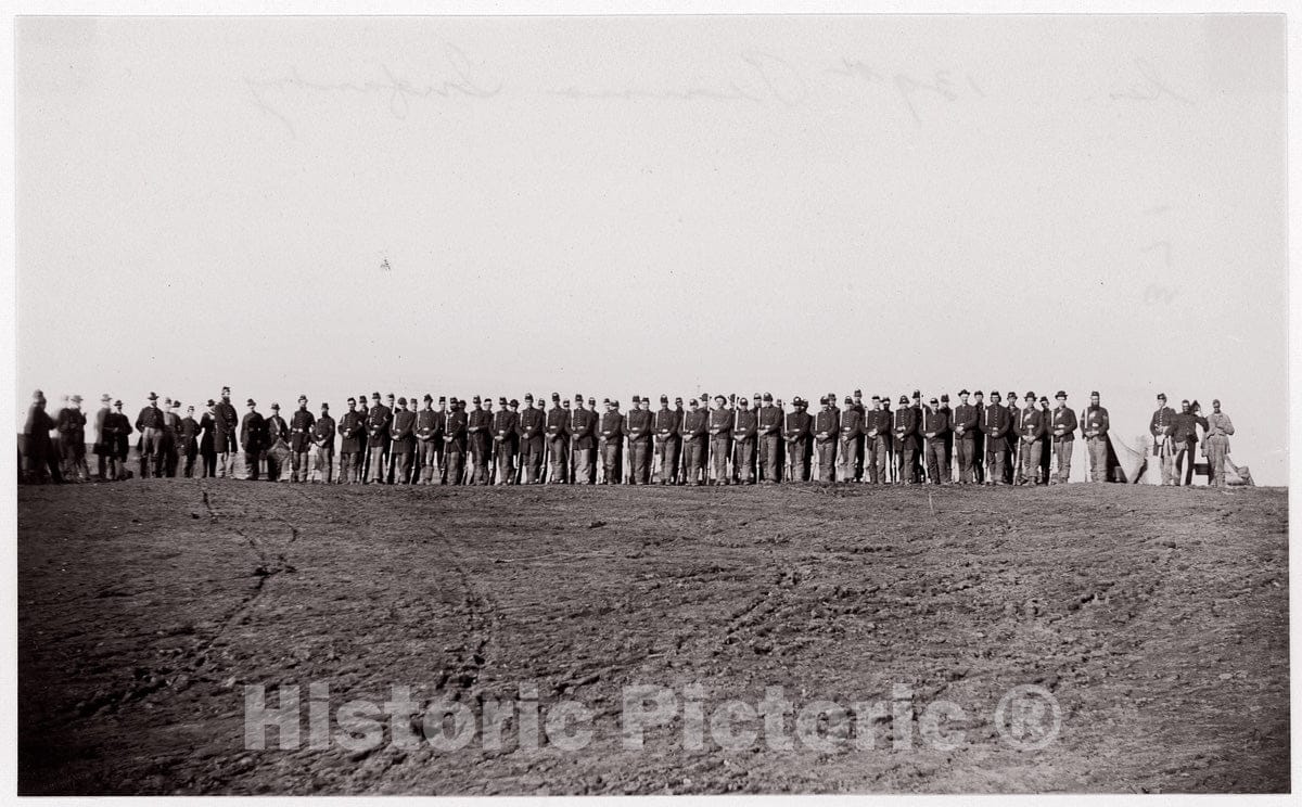 Photo Print : Formerly Mathew B. Brady - 139th Pennsylvania Infantry 1 : Vintage Wall Art