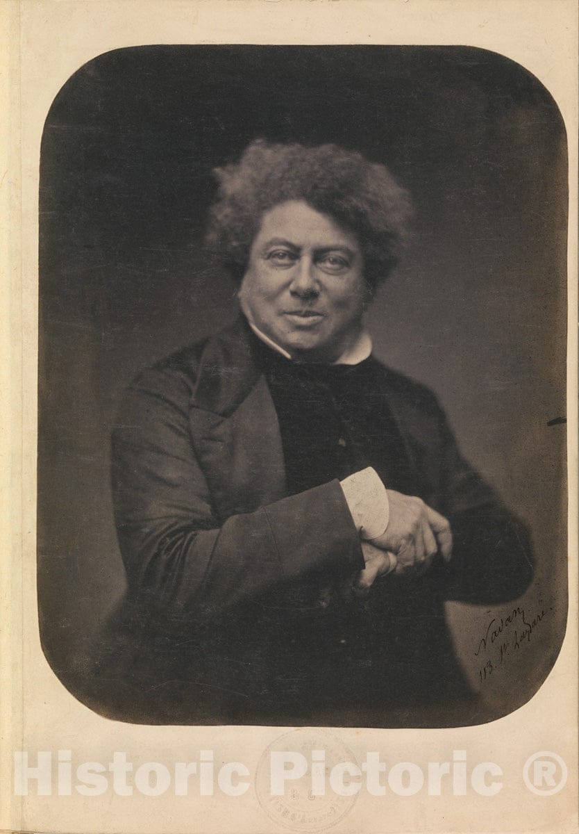 Photo Print : Nadar - Album Containing Photographs, Engravings, Drawings, and Publications Pertaining to Alexandre Dumas : Vintage Wall Art