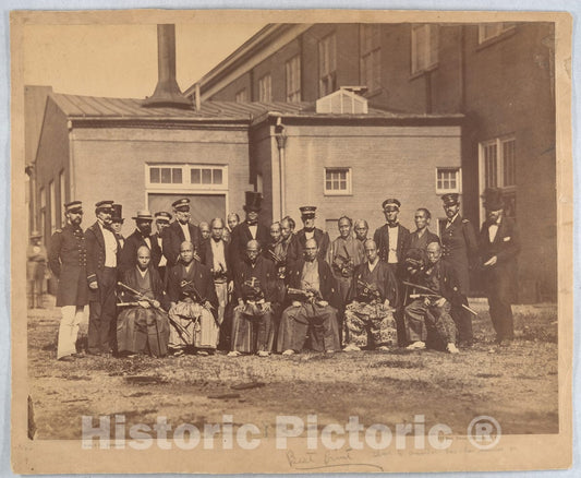 Photo Print : Mathew B. Brady - Japanese Embassy, Navy Yard, Washington, DC : Vintage Wall Art