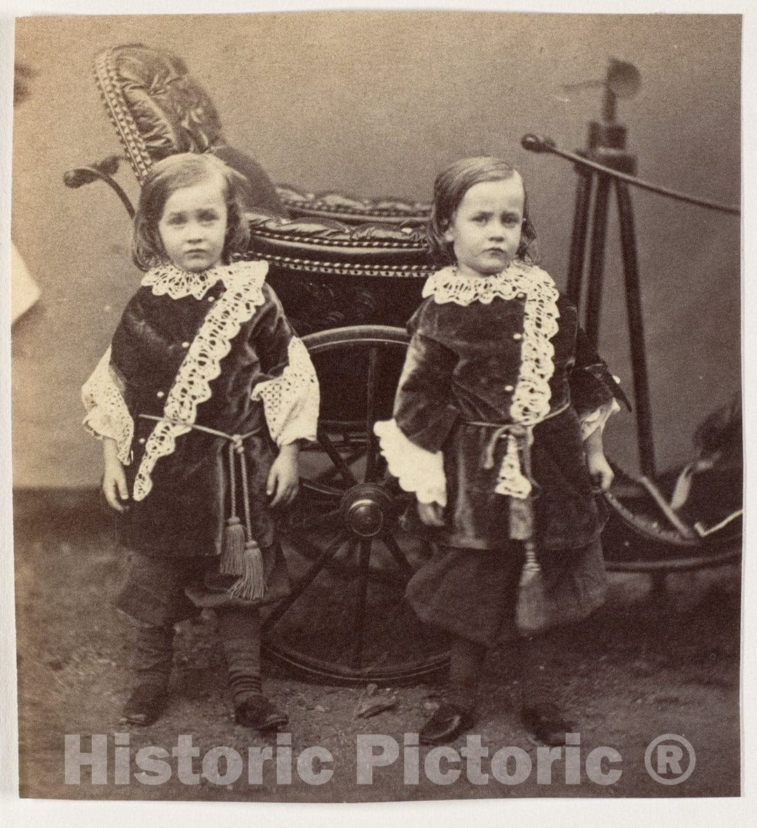 Photo Print : Eddie and Charlie Campbell : Vintage Wall Art