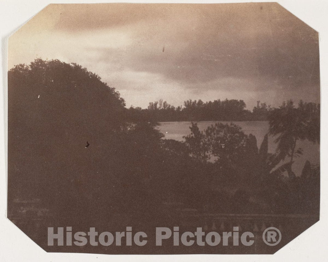 Photo Print : View from The Government House, Barrackpore : Vintage Wall Art