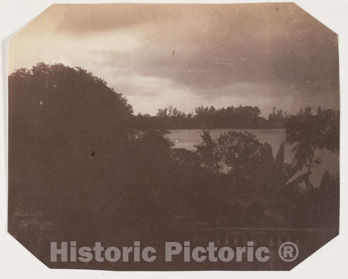 Photo Print : View from The Government House, Barrackpore : Vintage Wall Art