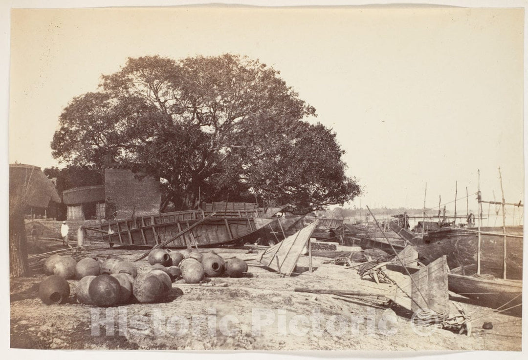 Photo Print : View of Chandanagore : Vintage Wall Art