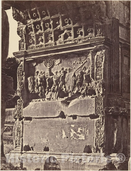 Photo Print : Eugène Constant - Bassorilievo dell'arco di Tito 2 : Vintage Wall Art