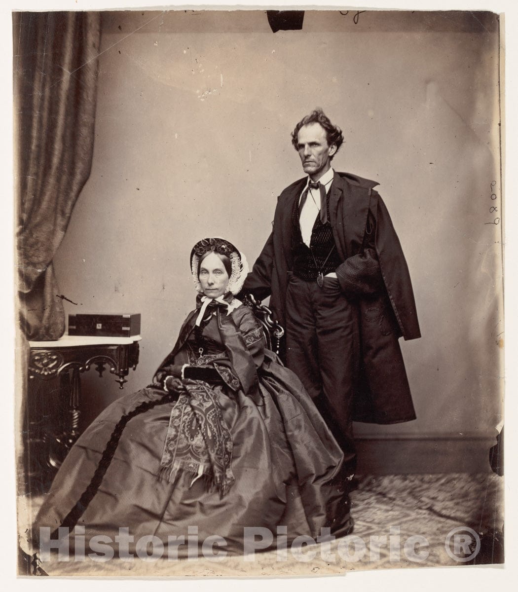 Photo Print : Brady & Co. - Senator and Mrs. James Henry Lane : Vintage Wall Art