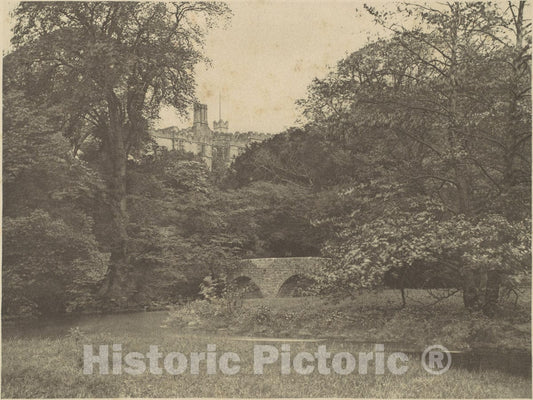 Art Print : George Bankart - Lady Dorothy's Bridge, Haddon Hall : Vintage Wall Art