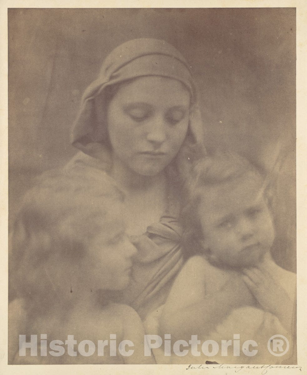 Photo Print : Julia Margaret Cameron - Contemplations : Vintage Wall Art