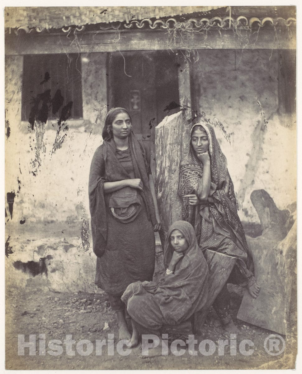 Photo Print : Francis Frith - Three East Indian Women : Vintage Wall Art