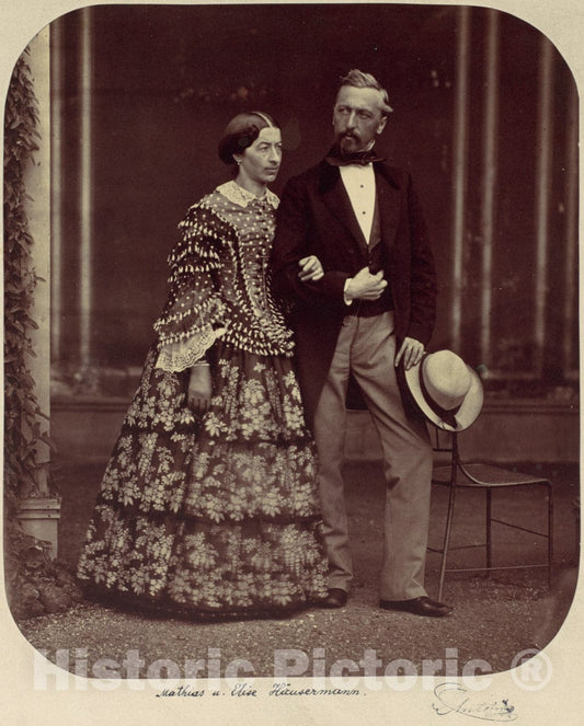 Photo Print : Franz Antoine - Mathias und Elise Höusermann : Vintage Wall Art