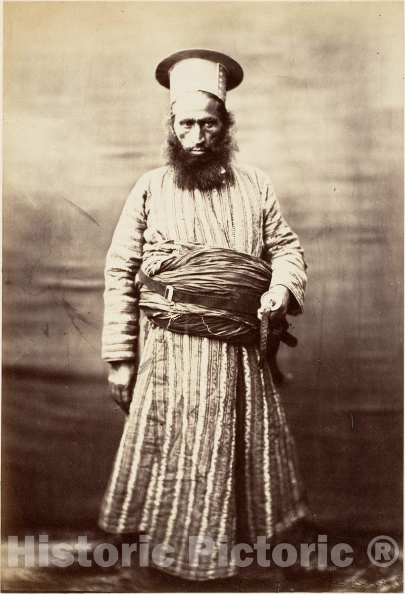 Photo Print : Eastern Man, Standing : Vintage Wall Art