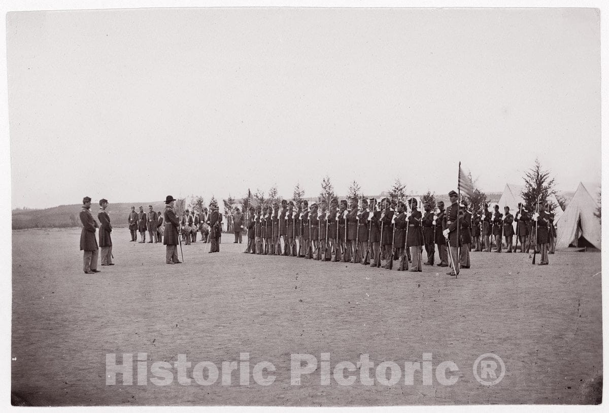 Photo Print : Formerly Mathew B. Brady - Regiments - unidentified. Brady Album, p. 156 1 : Vintage Wall Art