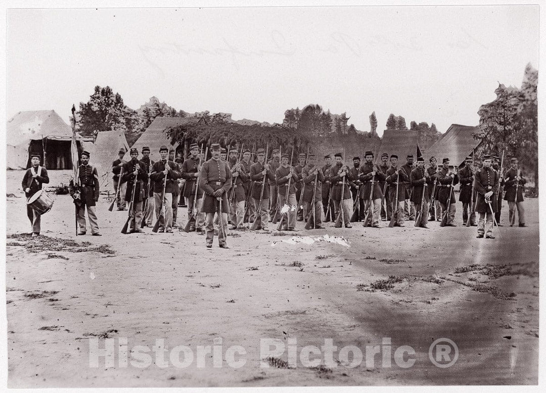 Photo Print : Formerly Mathew B. Brady - 30th Pennsylvania Infantry 3 : Vintage Wall Art