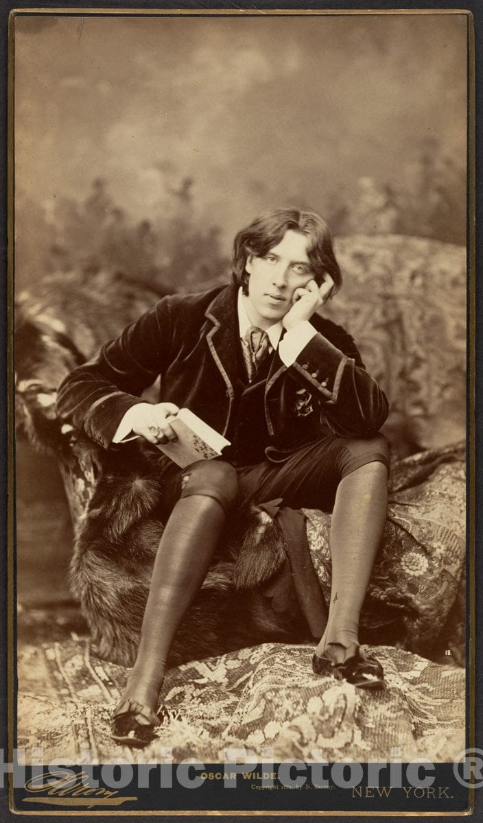 Photo Print : Napoleon Sarony - Oscar Wilde 1 : Vintage Wall Art