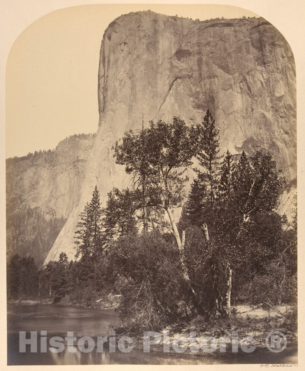 Photo Print : Carleton E. Watkins - Tutucanula, El Capitan : Vintage Wall Art