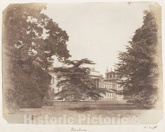 Photo Print : James Knight - Blenheim : Vintage Wall Art
