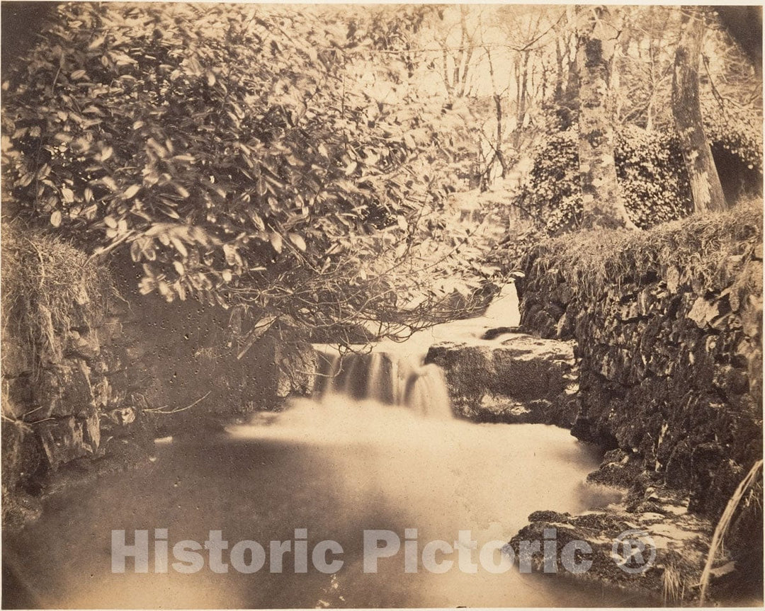 Photo Print : Horatio Ross - View in The Gardens at Netherley : Vintage Wall Art